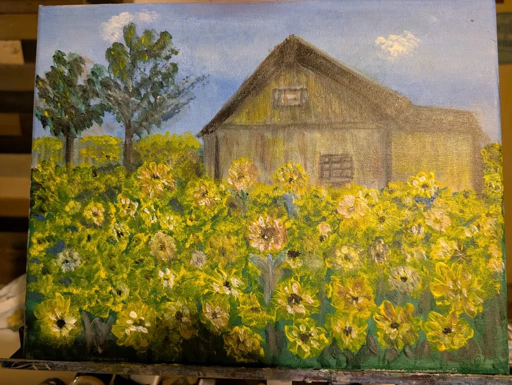 Sunlit Bloom Barn