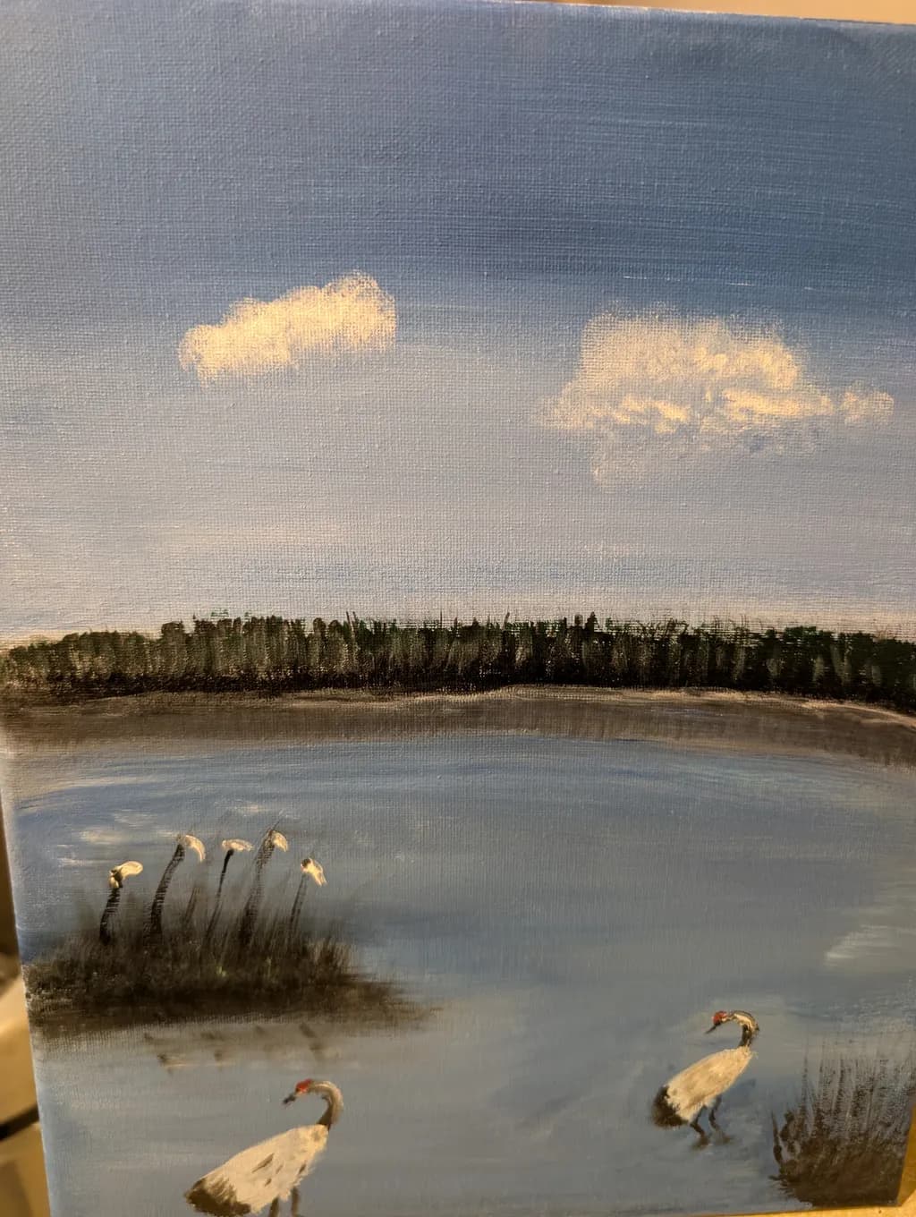 Cranes by the Lake