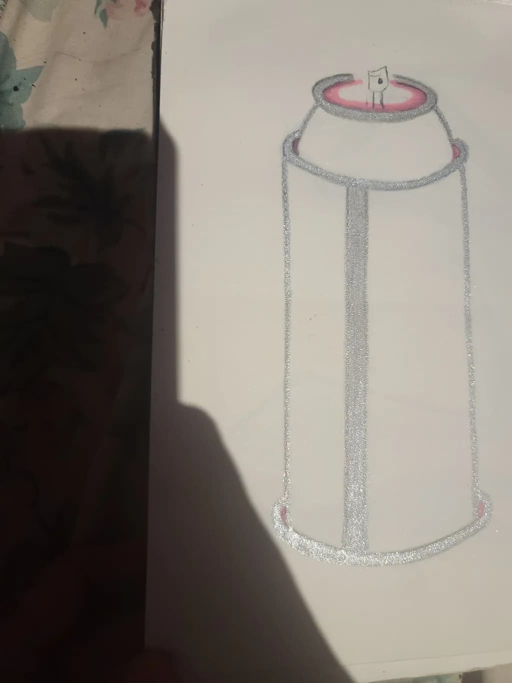 Glittered Spray Can