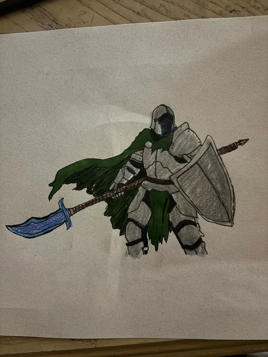 Knight with Spear and Shield