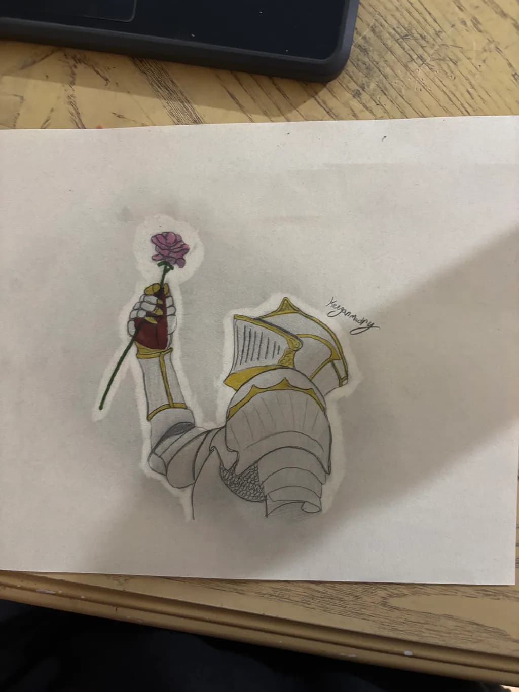 Knight with Rose
