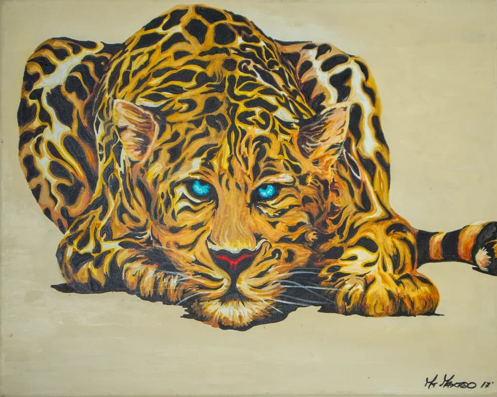 Leopard Patiently Waiting