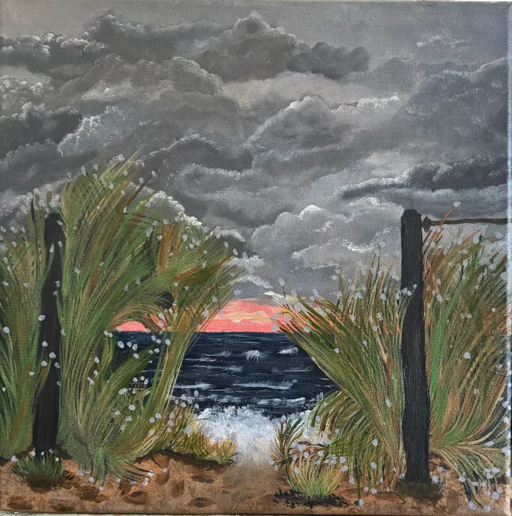 Stormy Shoreline Glow