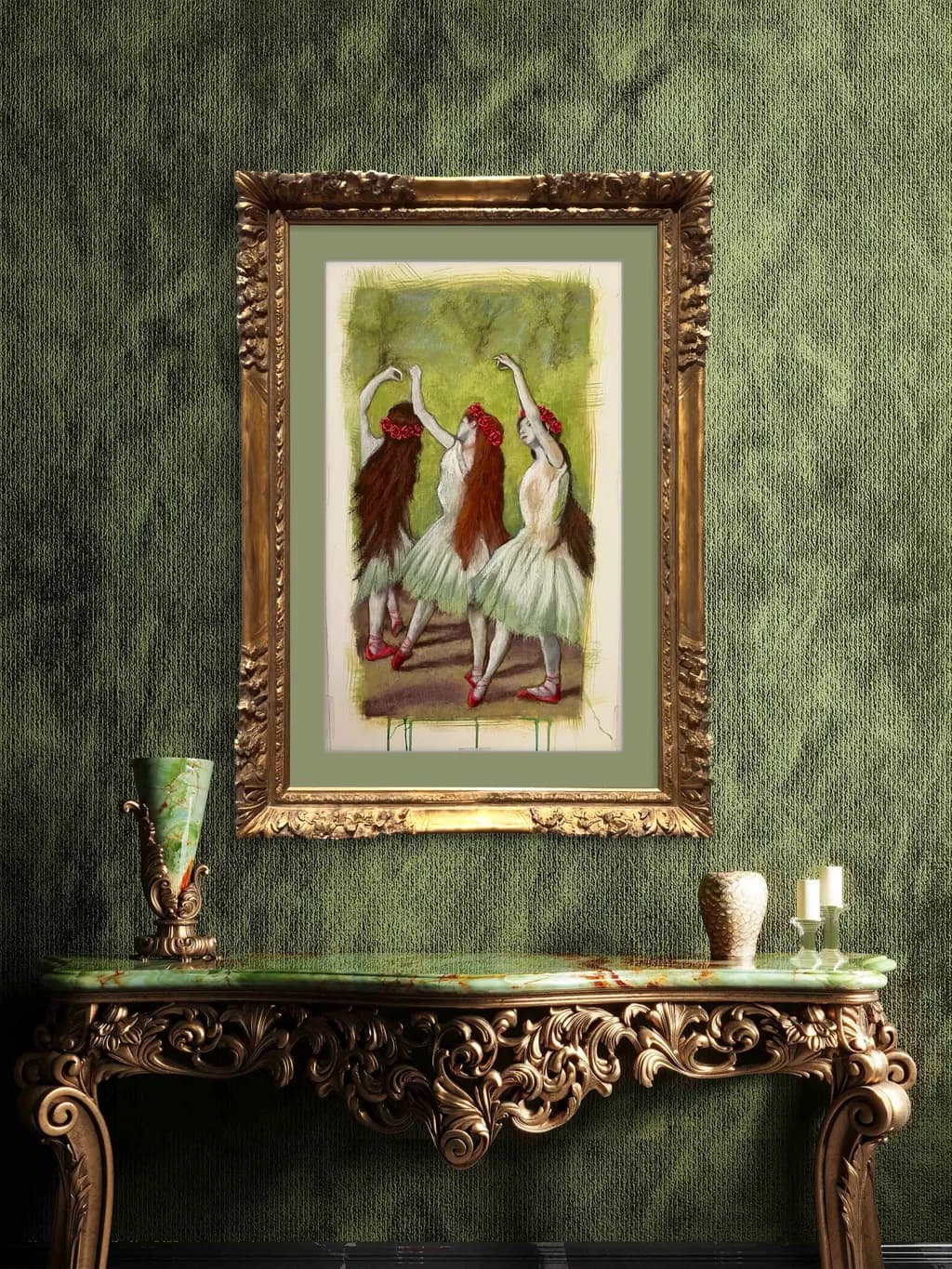 Ballet Dancers Painting