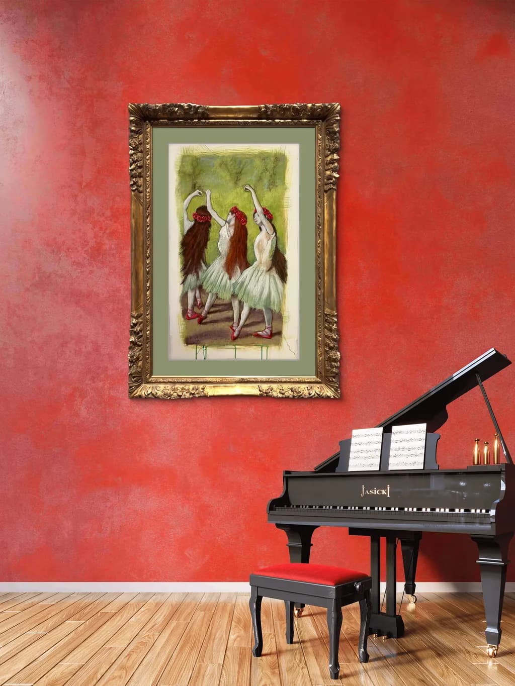 Dancers in Green