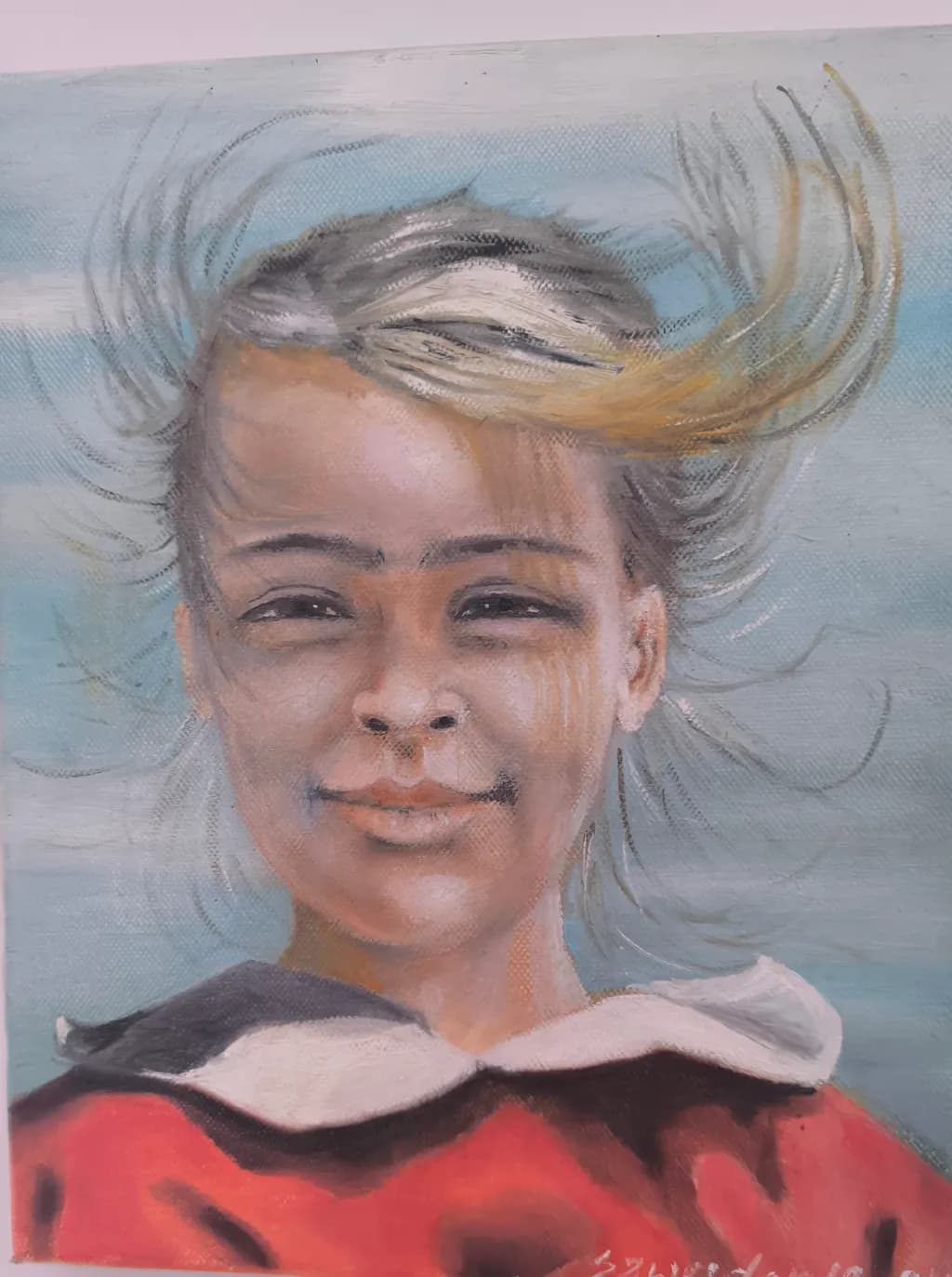 Wind-Caught Smile