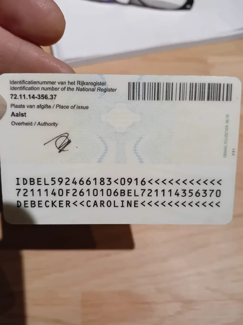 National Register Card