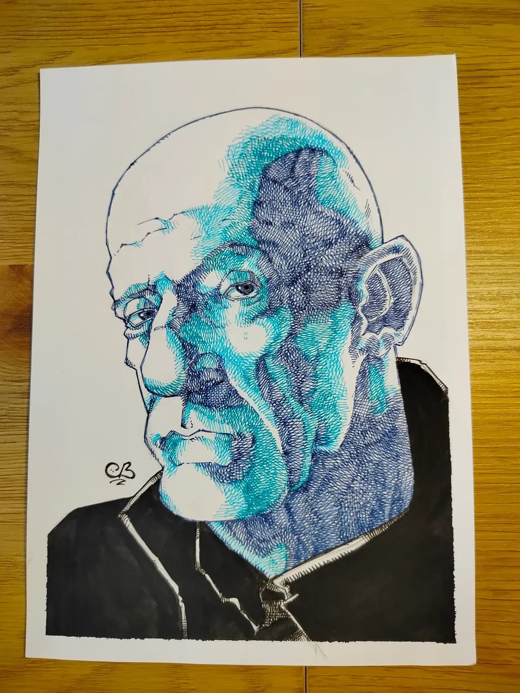 Contemplative Crosshatch