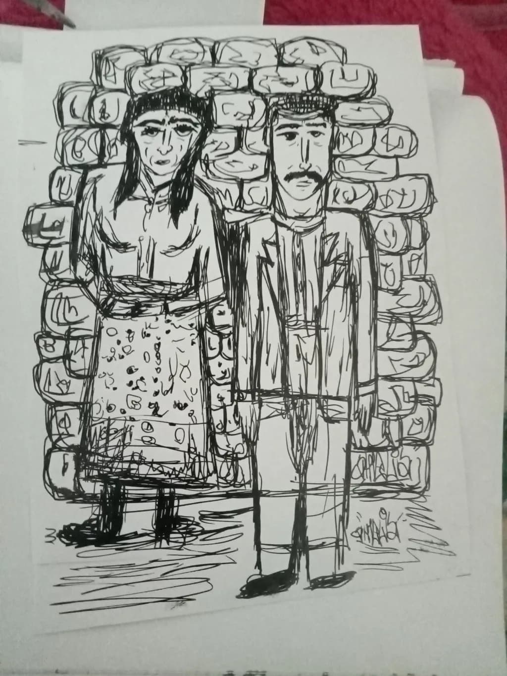Brick Wall Couple