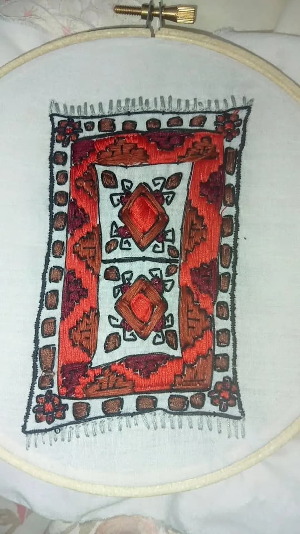 Geometric Tapestry Embroidery