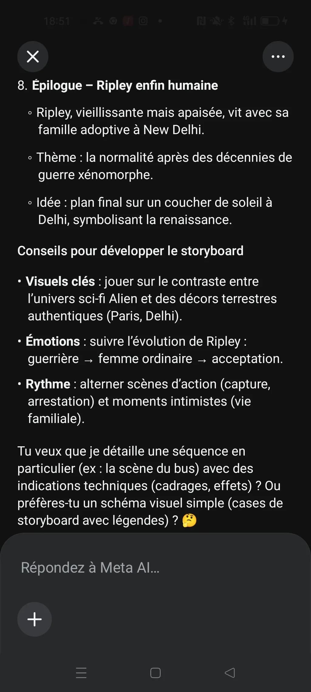 Epilogue – Ripley enfin humaine
