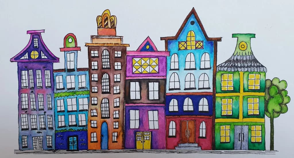 Colorful Townscape