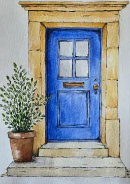 Blue Stone Doorway