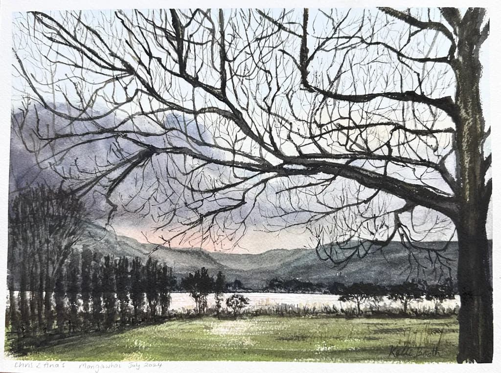 Twilight Mountain Lake