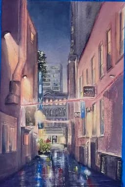 Rainy Old Town Alley