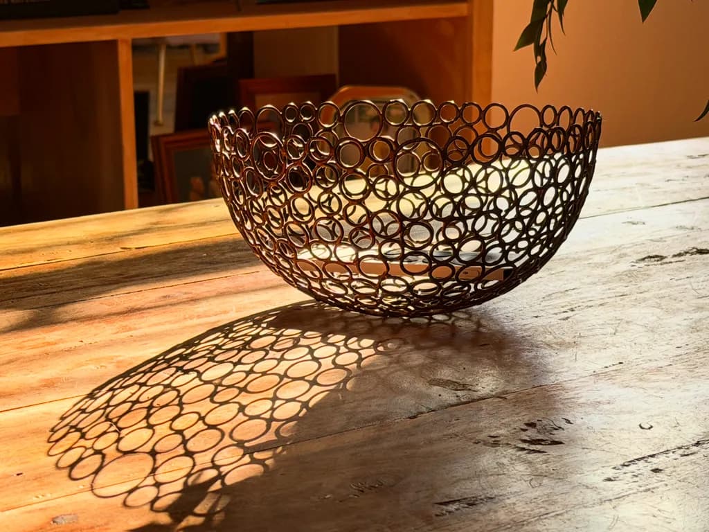 Metal Circle Bowl