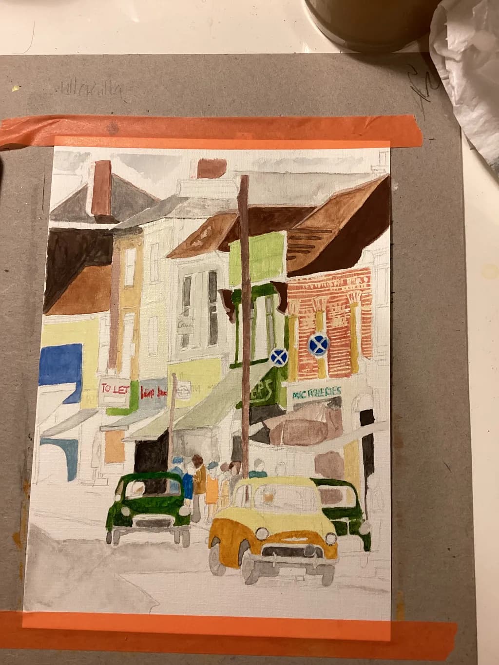 Town Street Scene