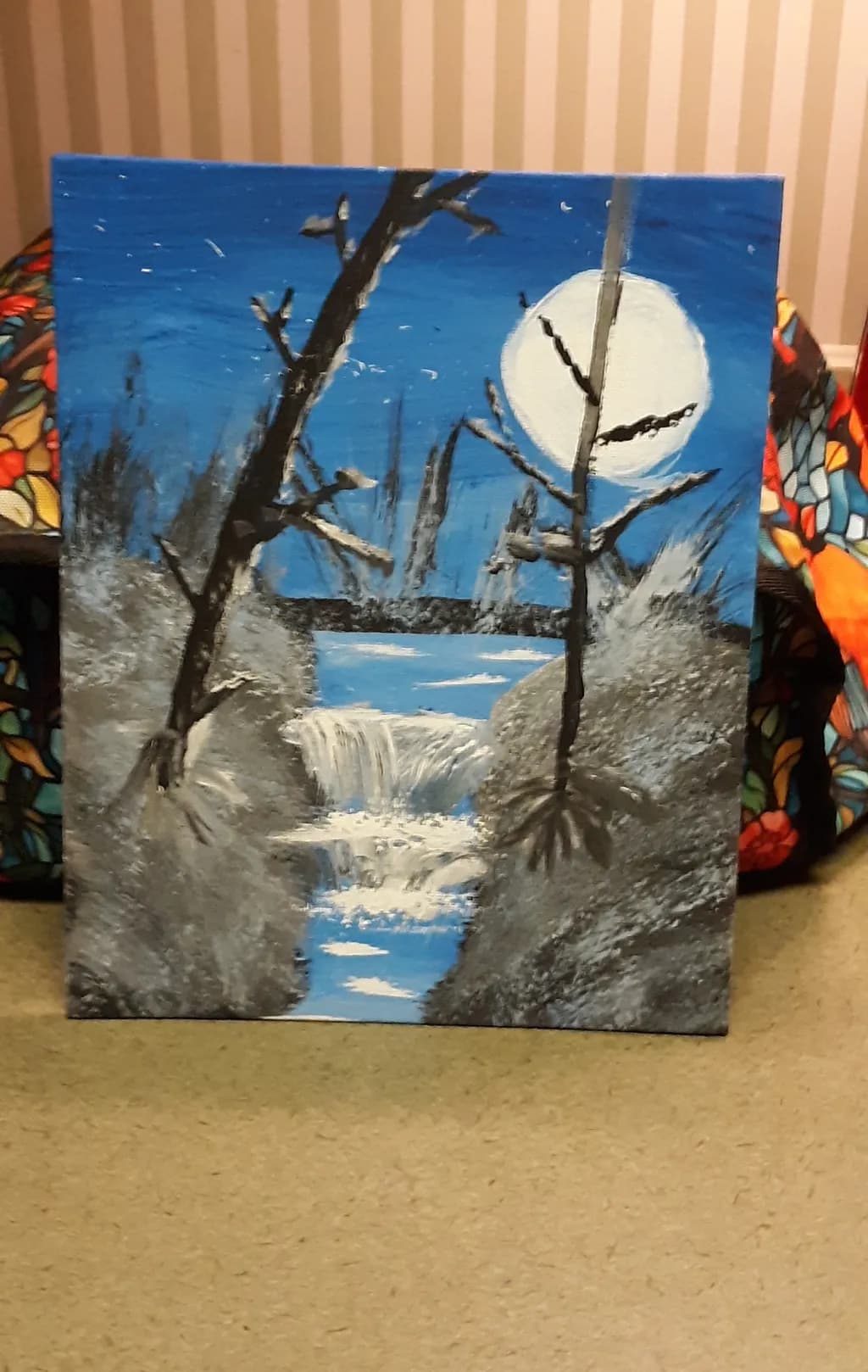 Moonlit Cascade