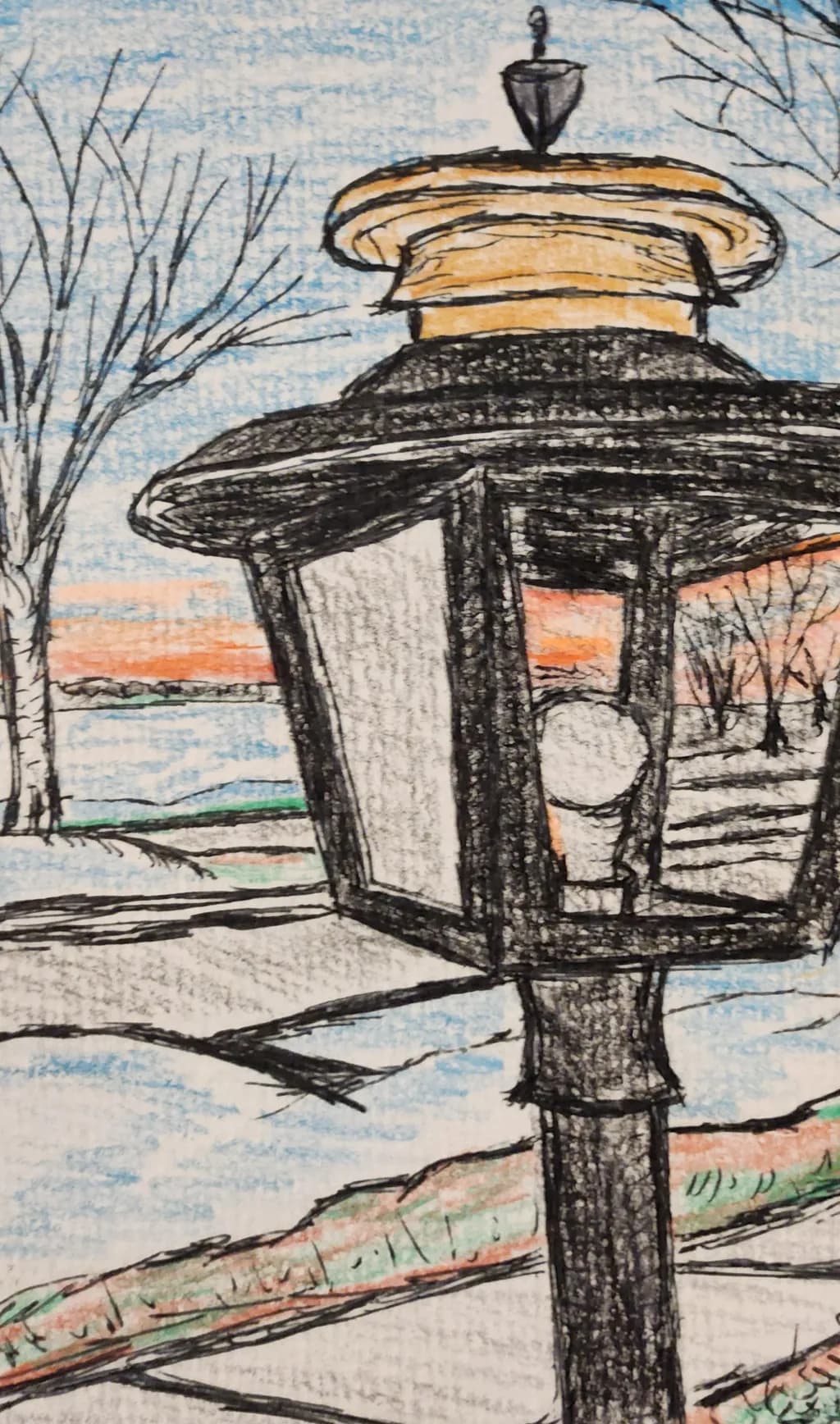 Winter Lampstand
