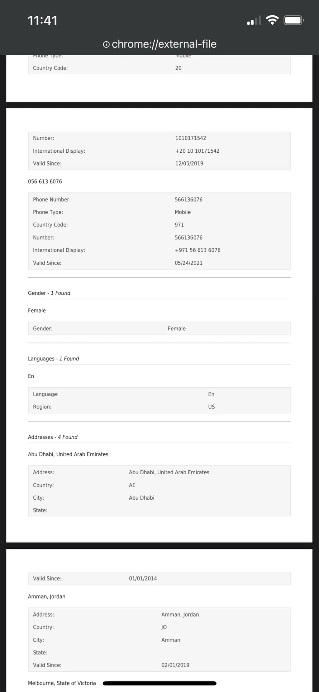 Document Snapshot