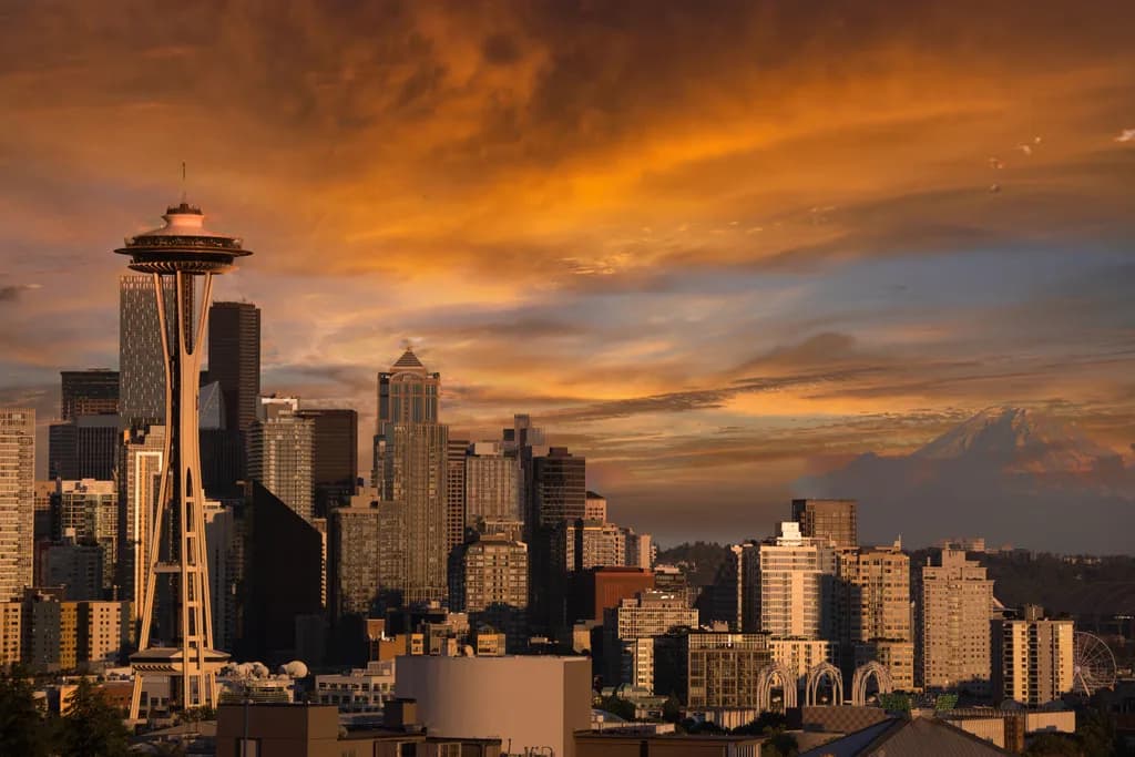 Space Needle Sunset