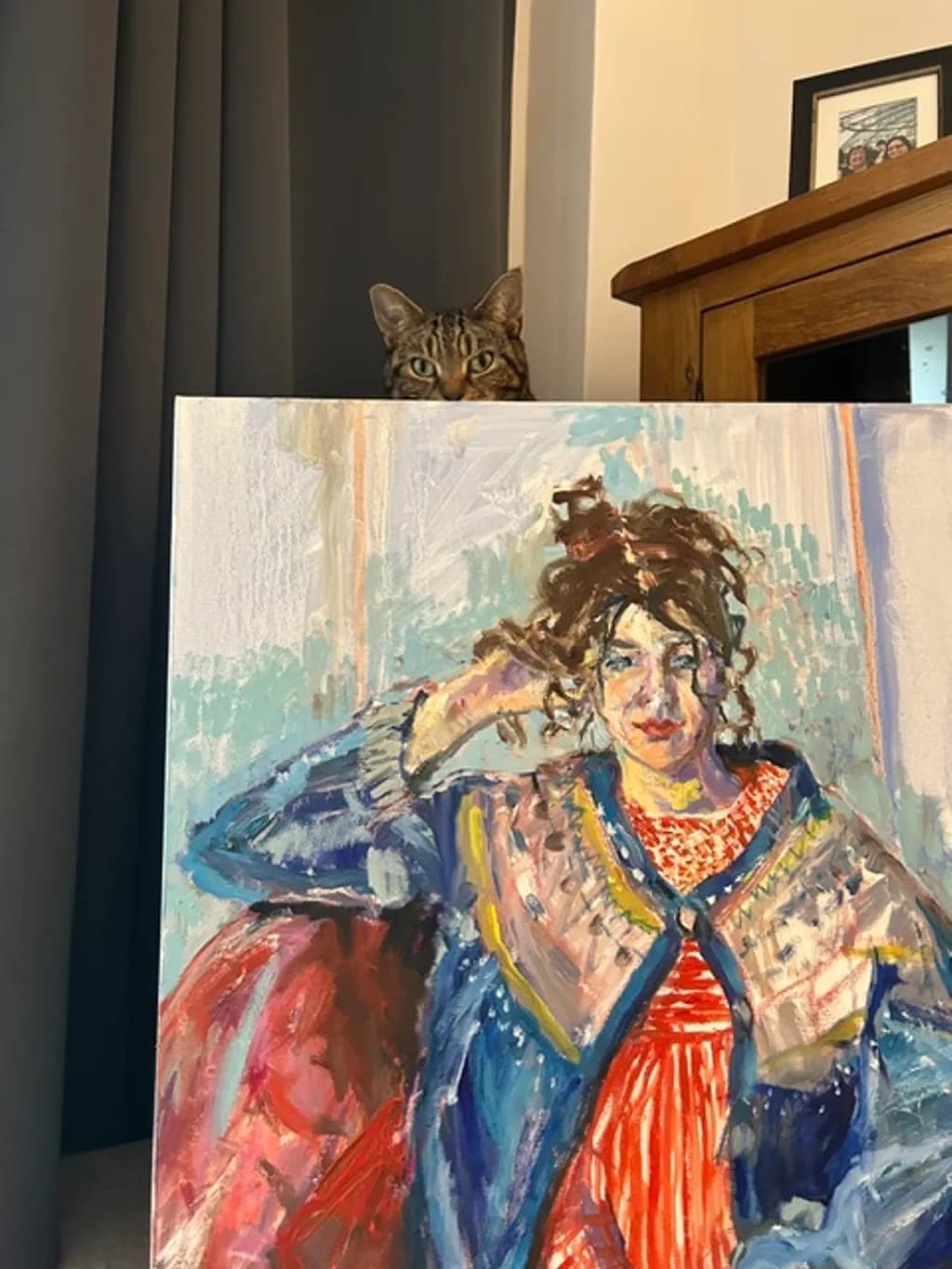 Hebe in the Big Cardigan