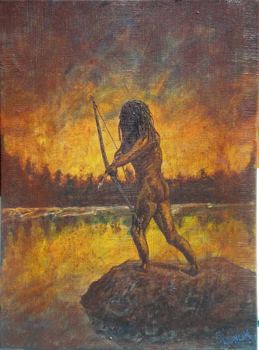Silent Archer at Dusk