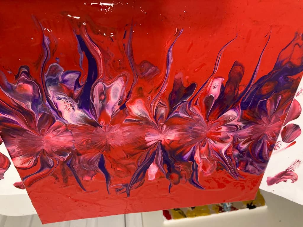 Red Floral Flow