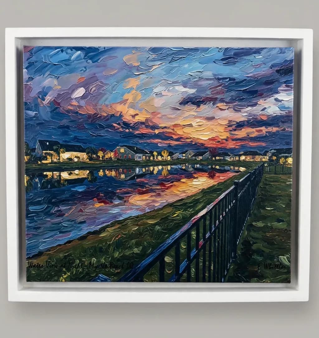 Sunset Over Water Park