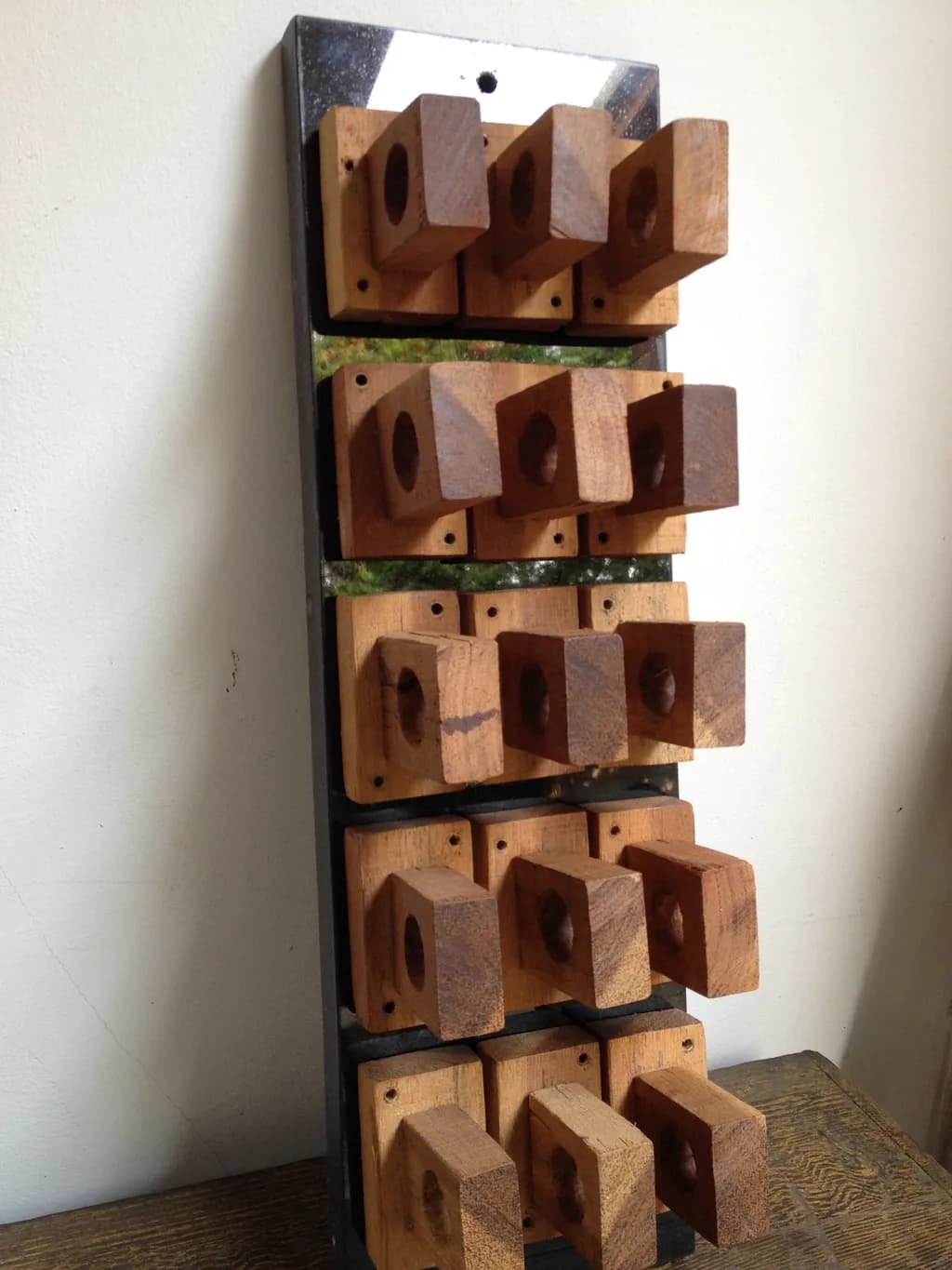 Wooden Grid Sculpture