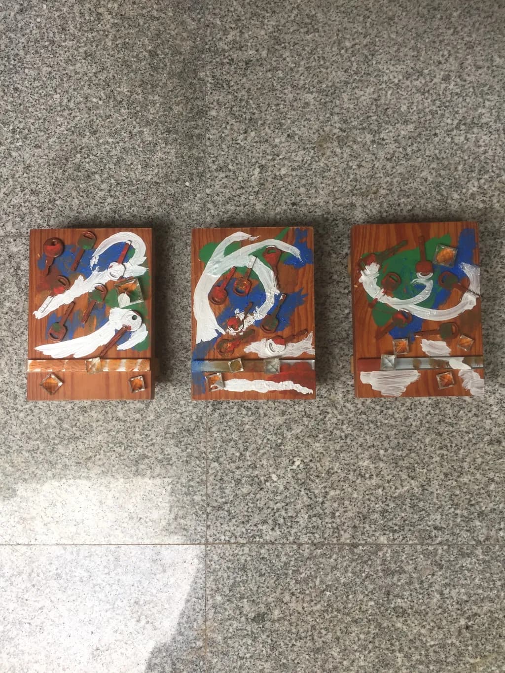 Abstract Triptych Elements