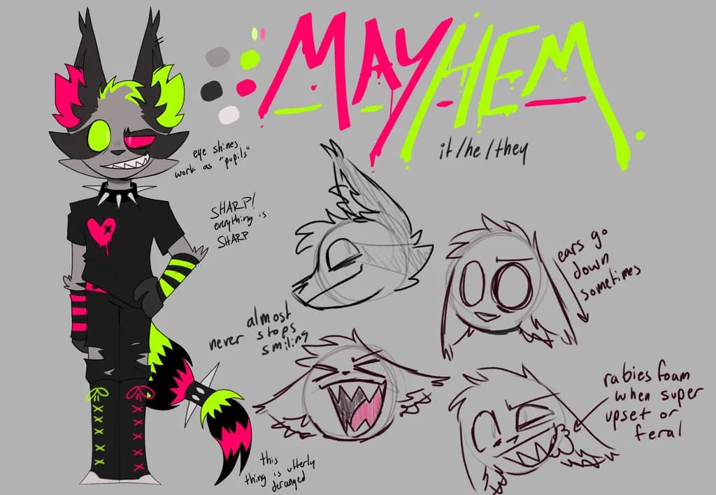 Mayhem Character Design