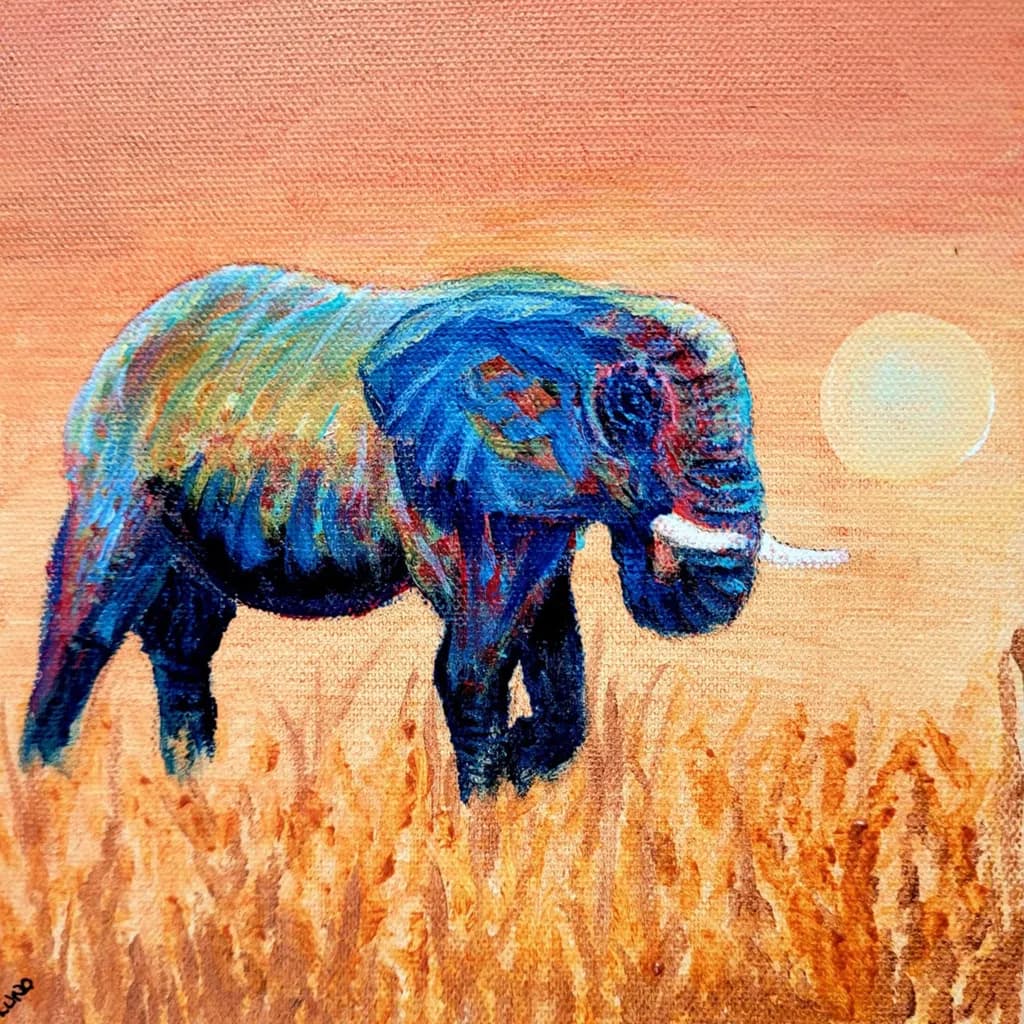 Dusky Blue Elephant