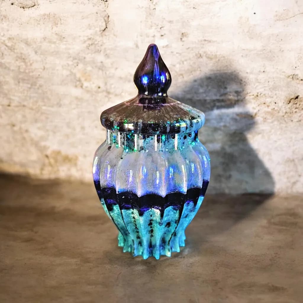 Iridescent Glass Vessel
