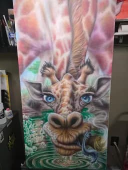 Blue-Eyed Giraffe