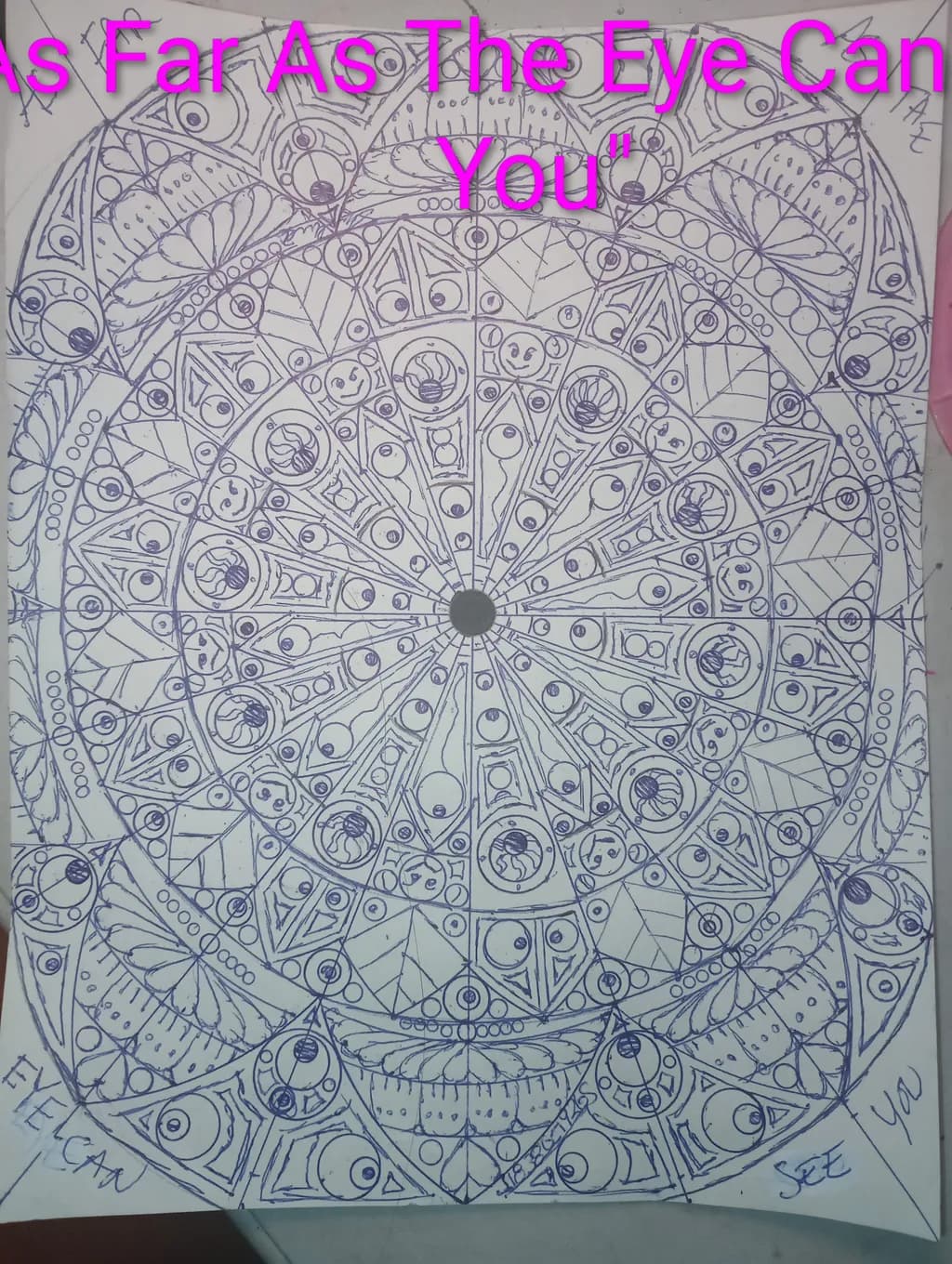 Intricate Eyes Mandala