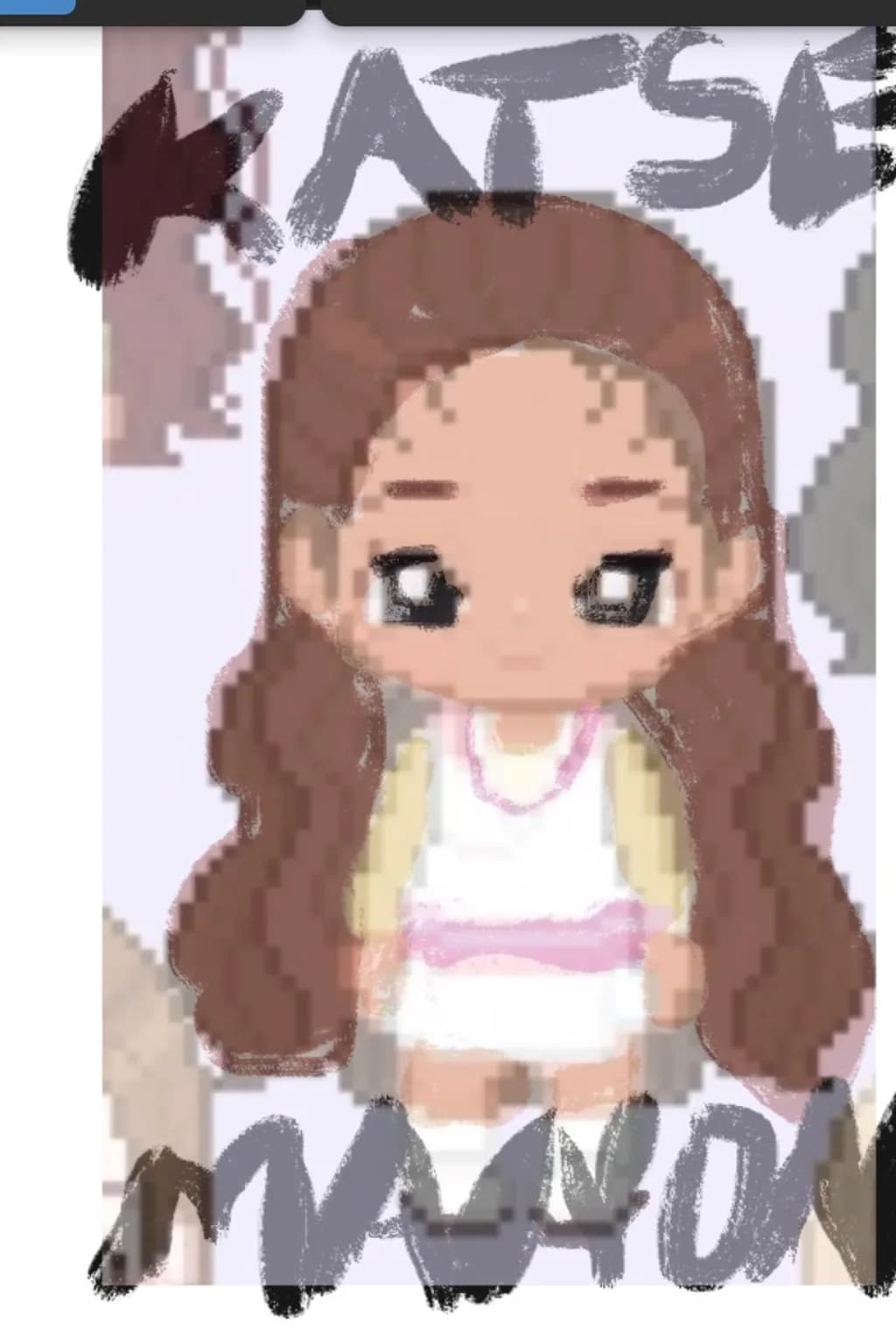 Pixelated Girl Portrait