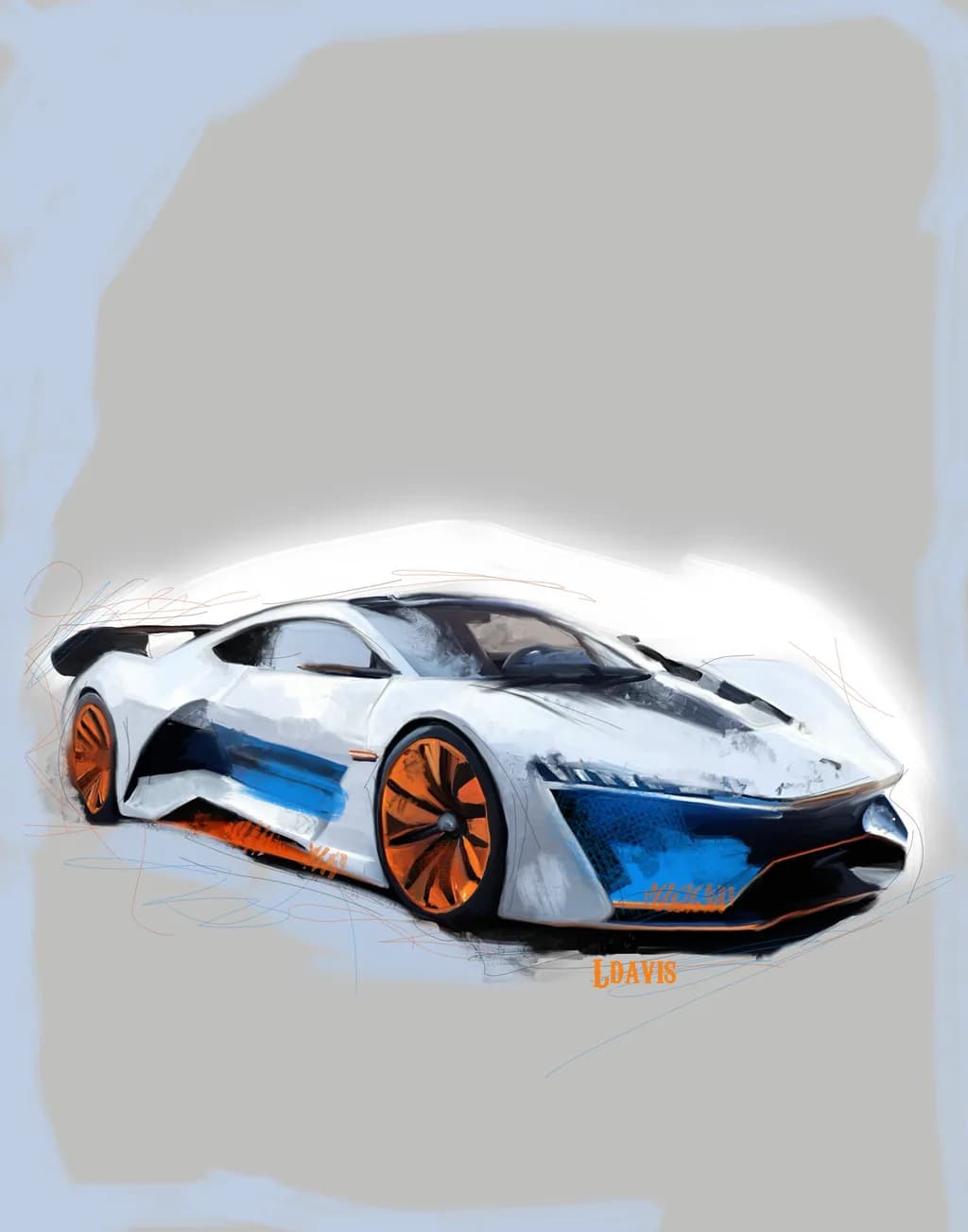 Futuristic Sports Car