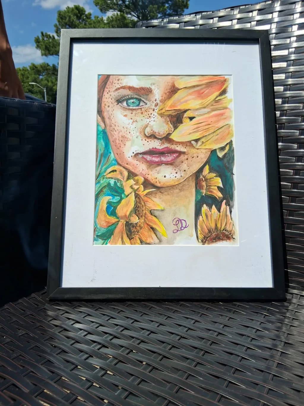 Messenger Sunflower Portrait