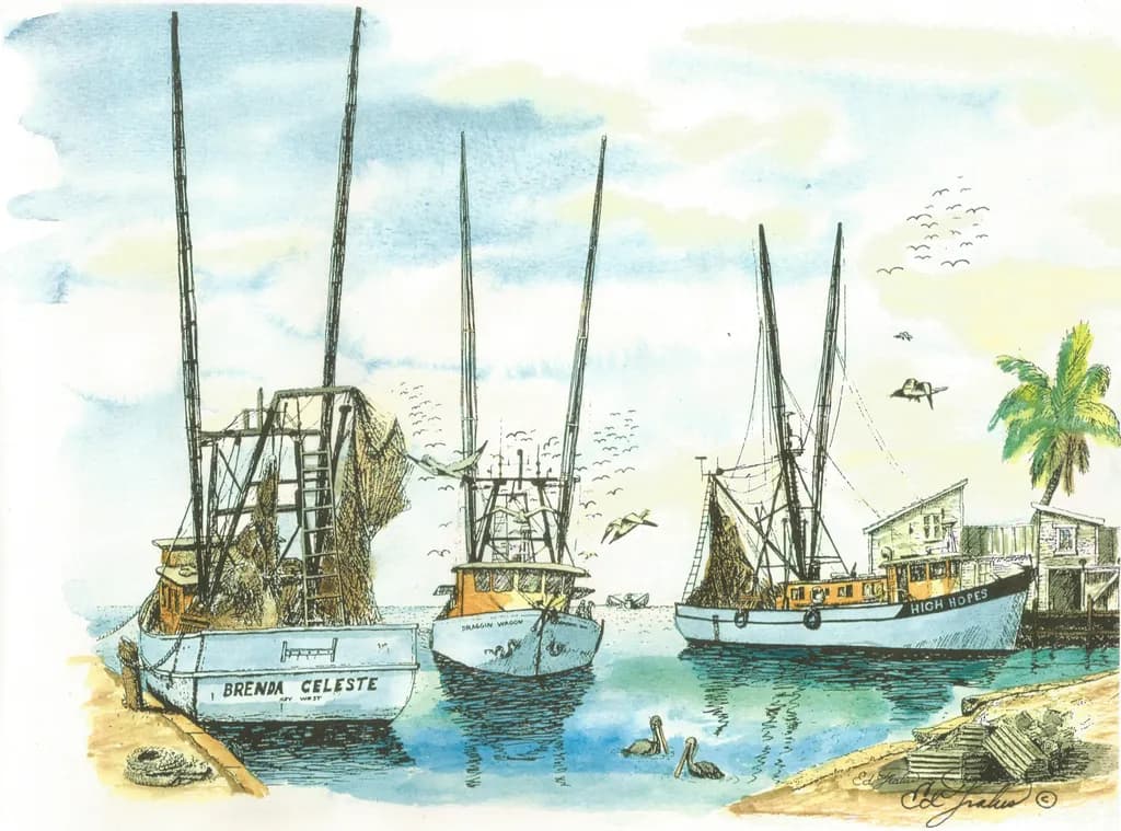 Shrimp Boats Harbor