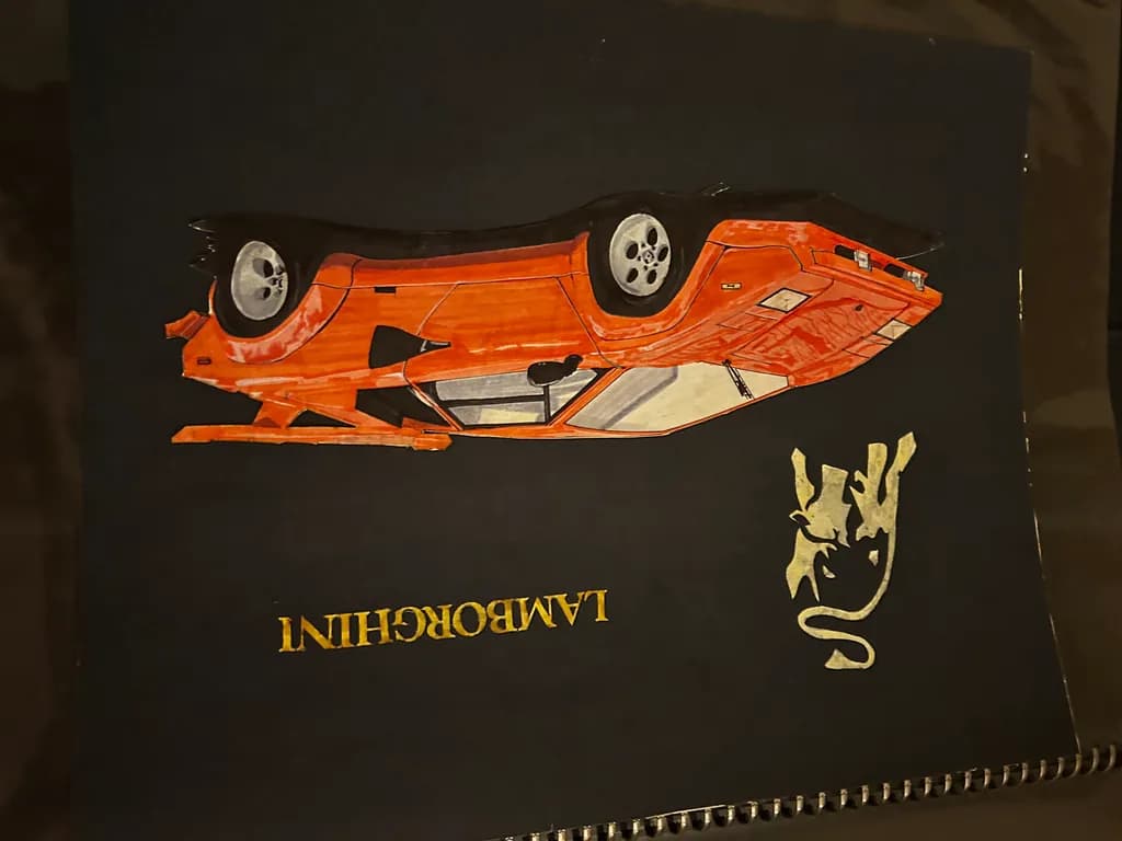 Lamborghini Countach Rendering
