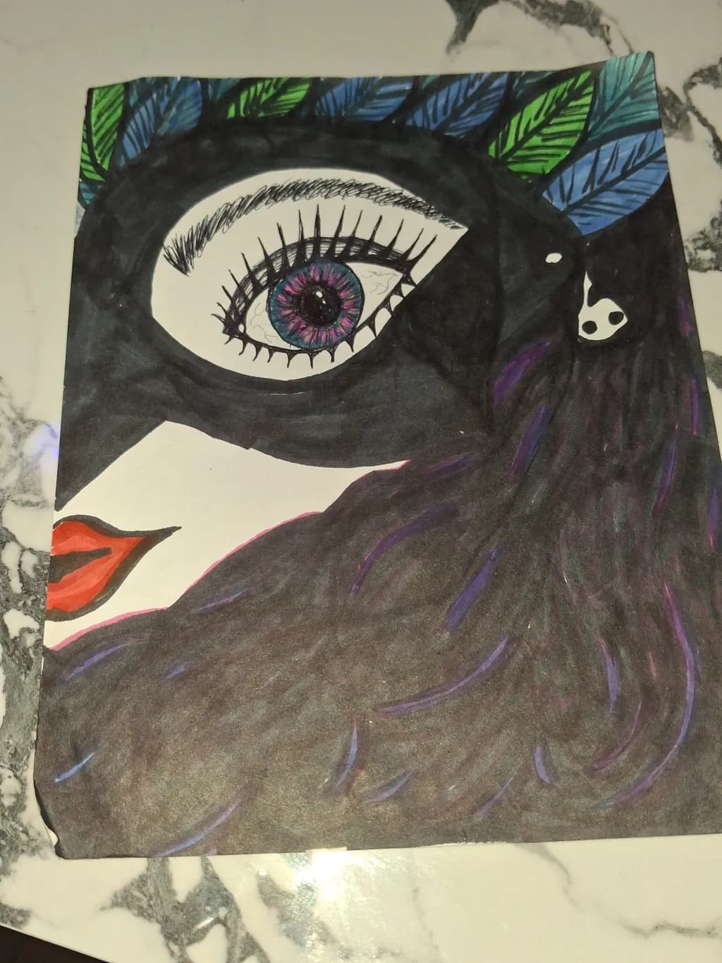 Eye with Leaves