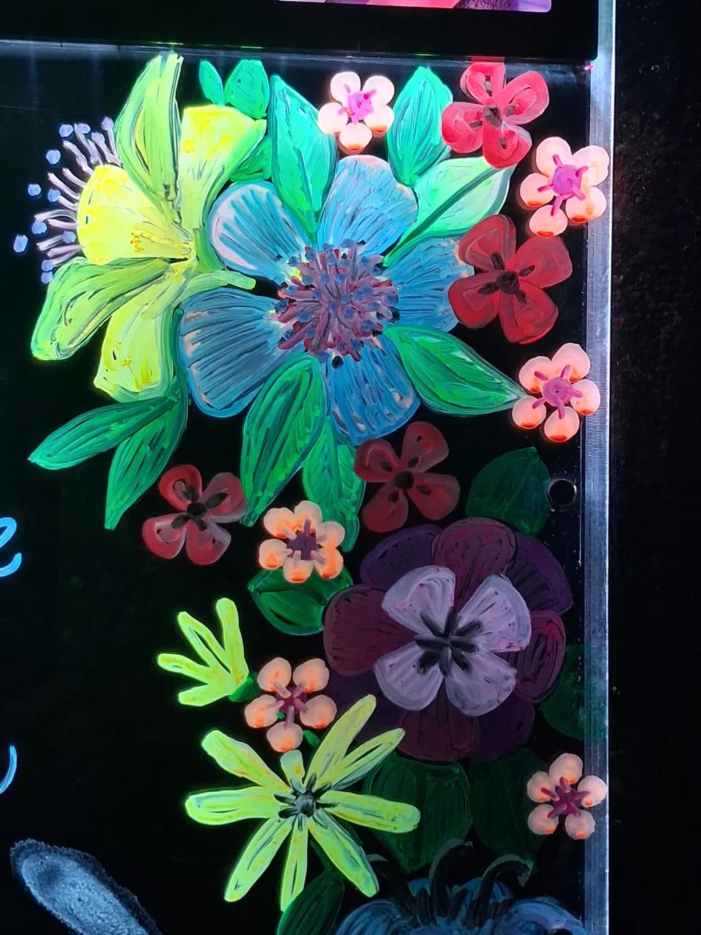 Neon Floral Bloom