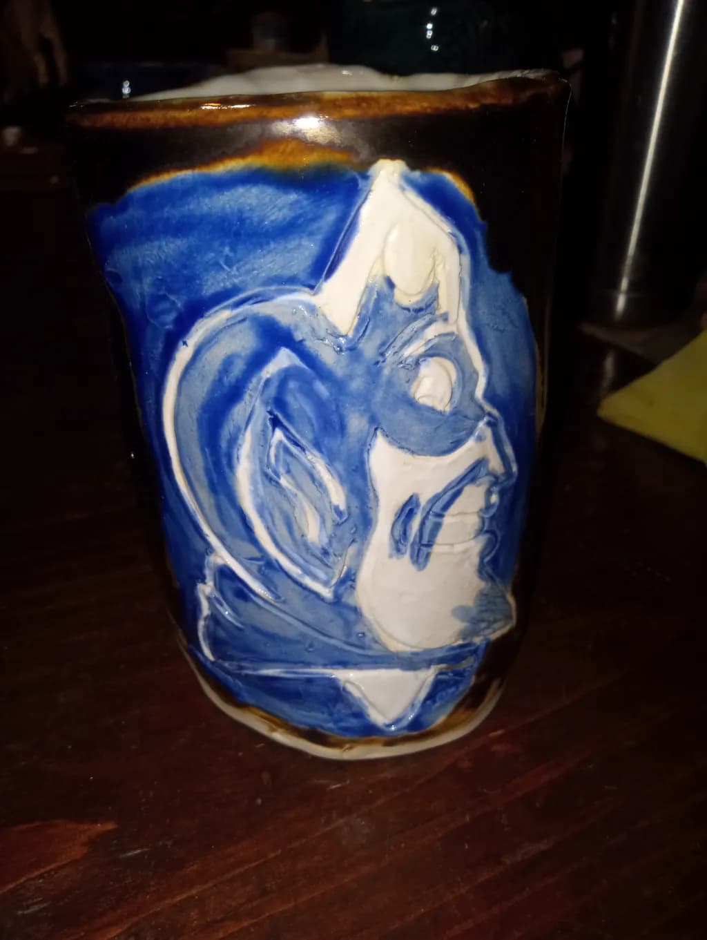 Blue Mask Mug