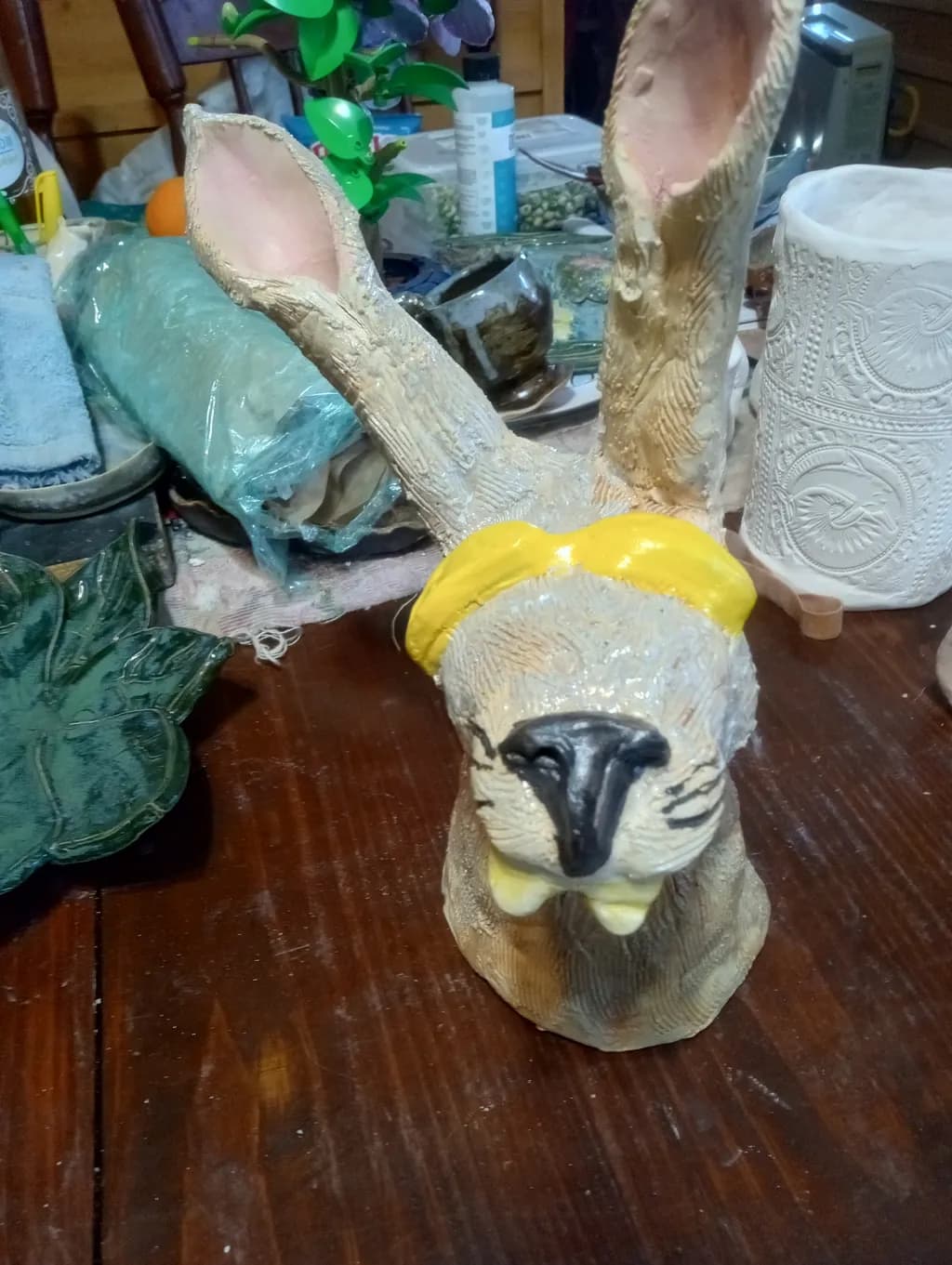 Playful Jackrabbit Bust