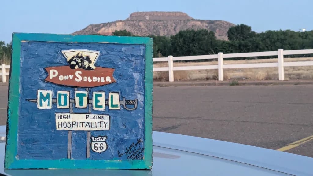 Pony Soldier Motel Sign