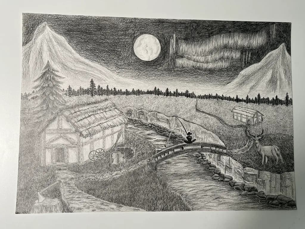 Moonlit Valley Crossing