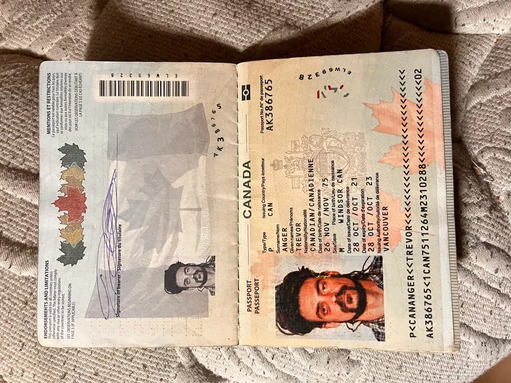 Canadian Passport Identity