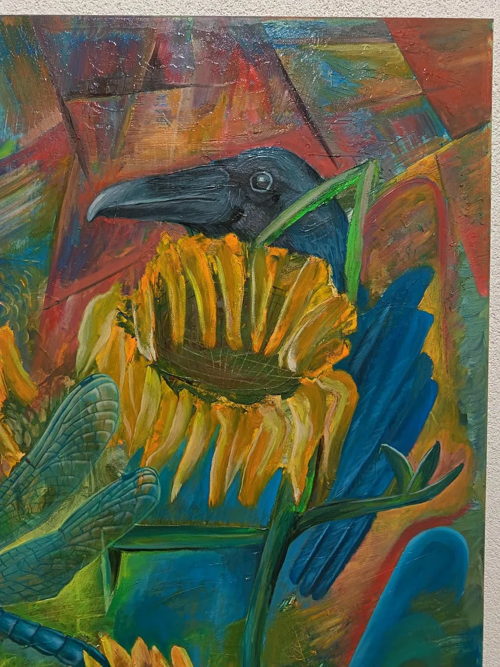 Sunflower Raven