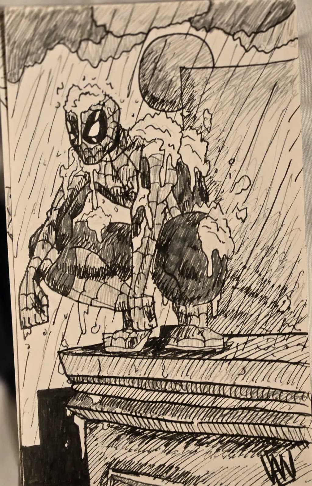 Rain-drenched Vigilante